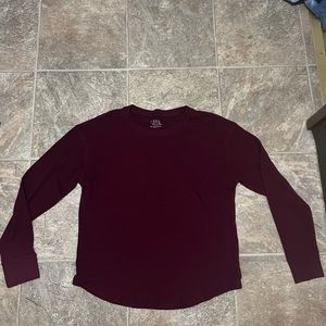 Maroon Long sleeve shirt